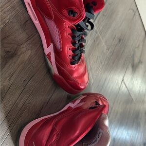 Red High-Top Sneakers